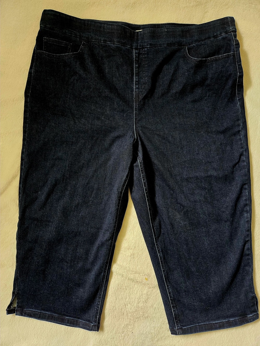 Women's Dark Blue Cropped Jeans Ankle-Length